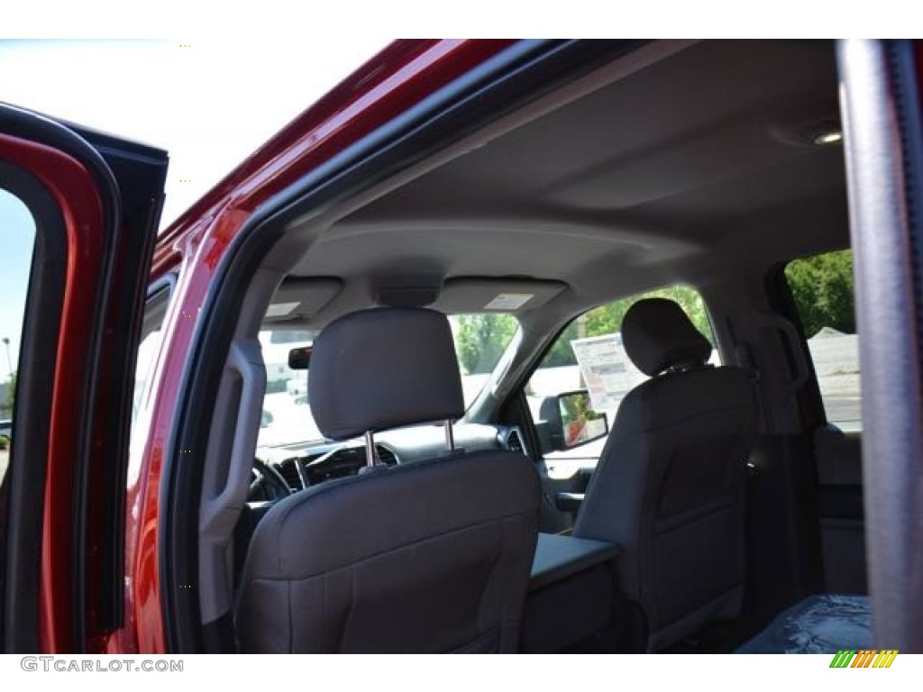 2015 F150 XLT SuperCrew 4x4 - Ruby Red Metallic / Medium Earth Gray photo #14