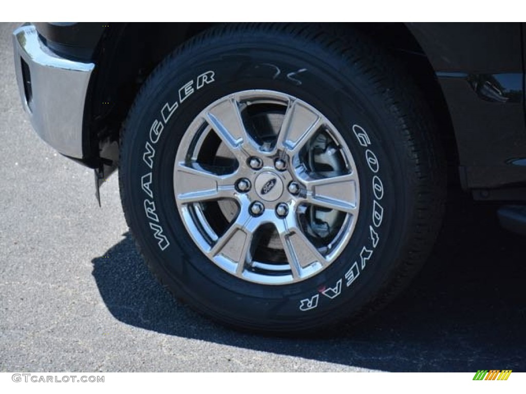 2015 F150 XLT SuperCab 4x4 - Tuxedo Black Metallic / Medium Earth Gray photo #10