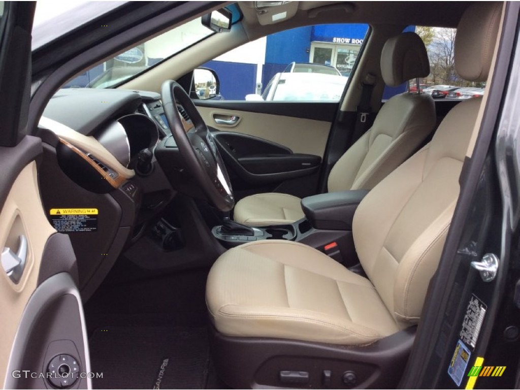 2013 Santa Fe Limited AWD - Hampton Green Pearl / Beige photo #10