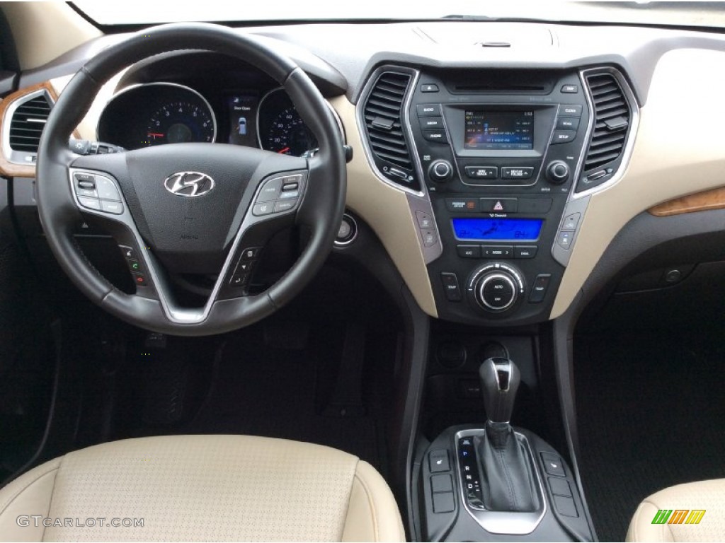 2013 Santa Fe Limited AWD - Hampton Green Pearl / Beige photo #13