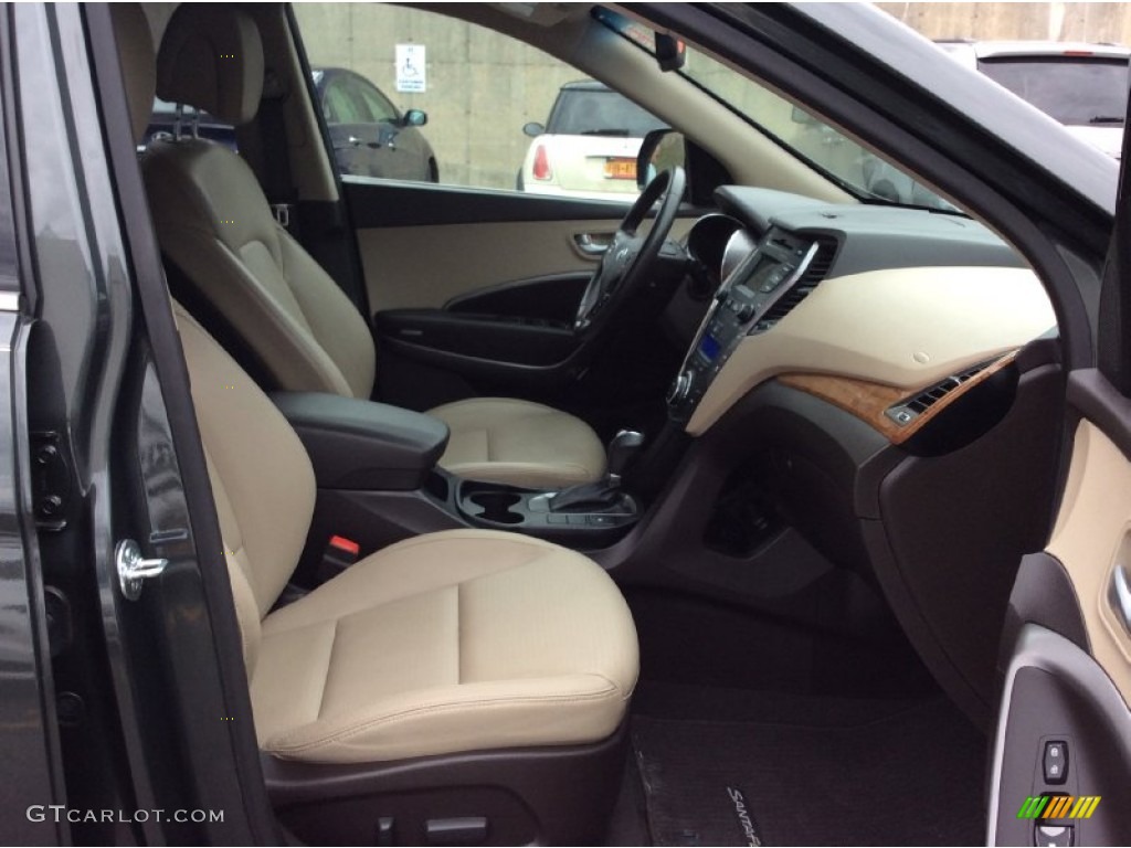 2013 Santa Fe Limited AWD - Hampton Green Pearl / Beige photo #26