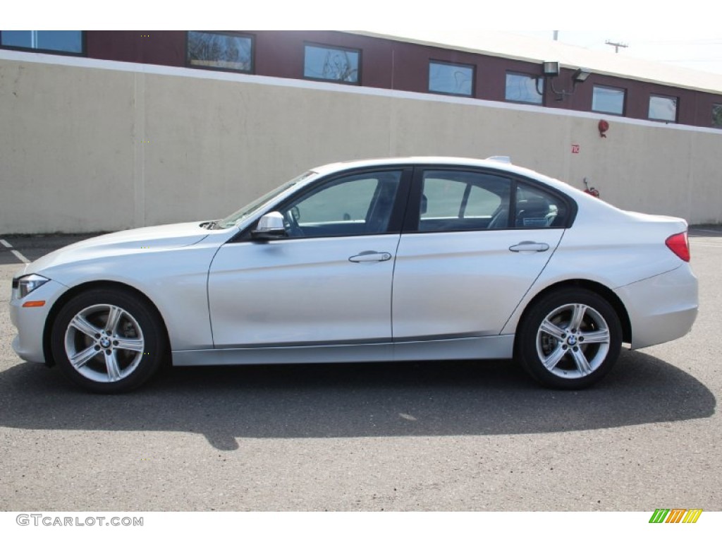 2014 3 Series 328i xDrive Sedan - Glacier Silver Metallic / Black photo #3