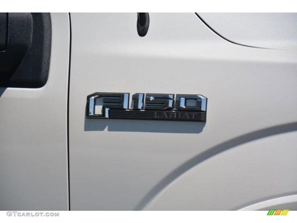 2015 F150 Lariat SuperCrew 4x4 - White Platinum Tricoat / Medium Earth Gray photo #4