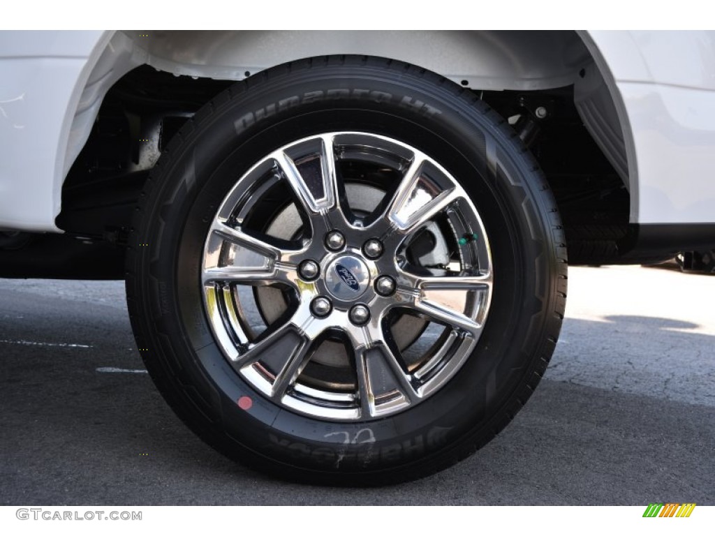 2015 F150 XLT SuperCrew - Oxford White / Medium Earth Gray photo #5