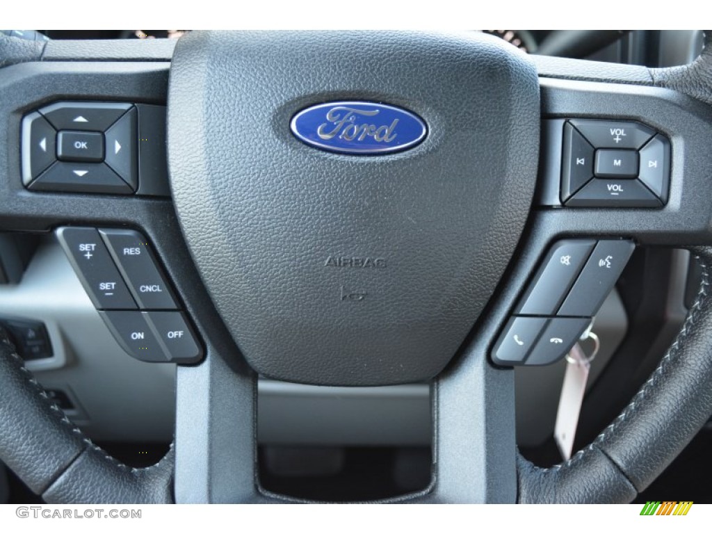 2015 F150 XLT SuperCrew - Oxford White / Medium Earth Gray photo #15