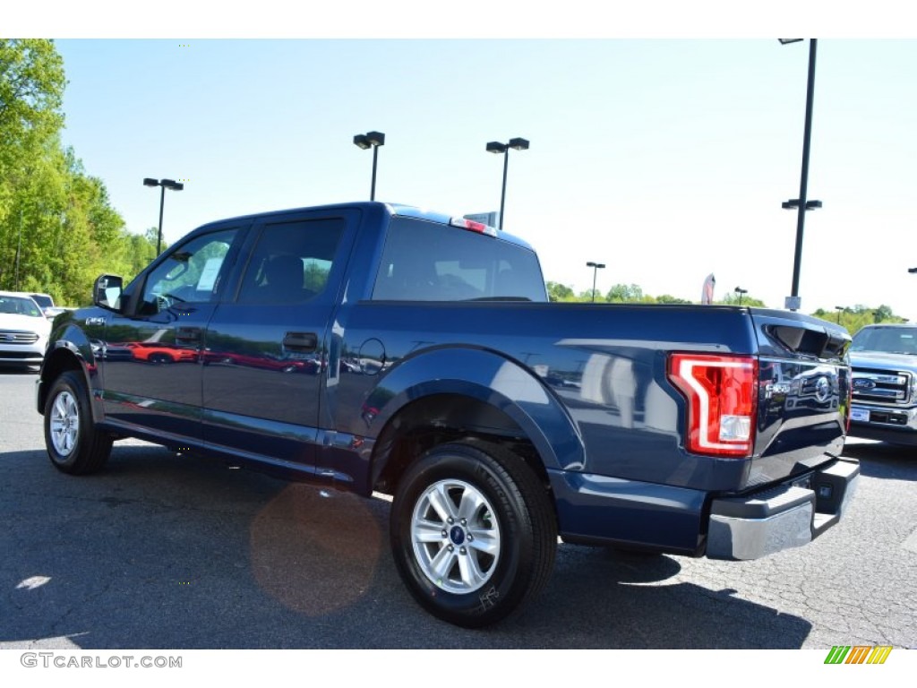 2015 F150 XLT SuperCrew - Blue Jeans Metallic / Medium Earth Gray photo #19