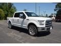 2015 Oxford White Ford F150 Lariat SuperCrew 4x4  photo #3