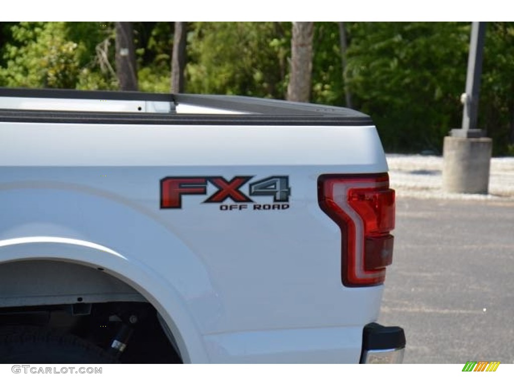 2015 F150 Lariat SuperCrew 4x4 - Oxford White / Black photo #9