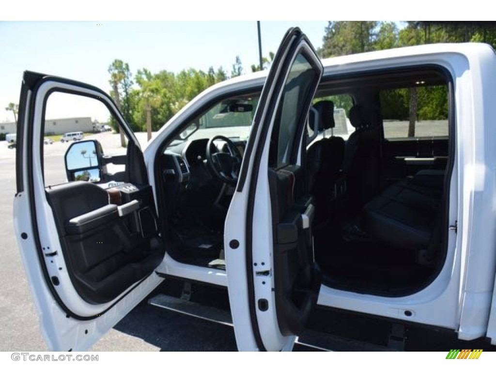 2015 F150 Lariat SuperCrew 4x4 - Oxford White / Black photo #11
