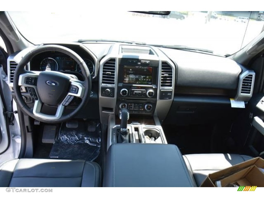 2015 F150 Lariat SuperCrew 4x4 - Oxford White / Black photo #15