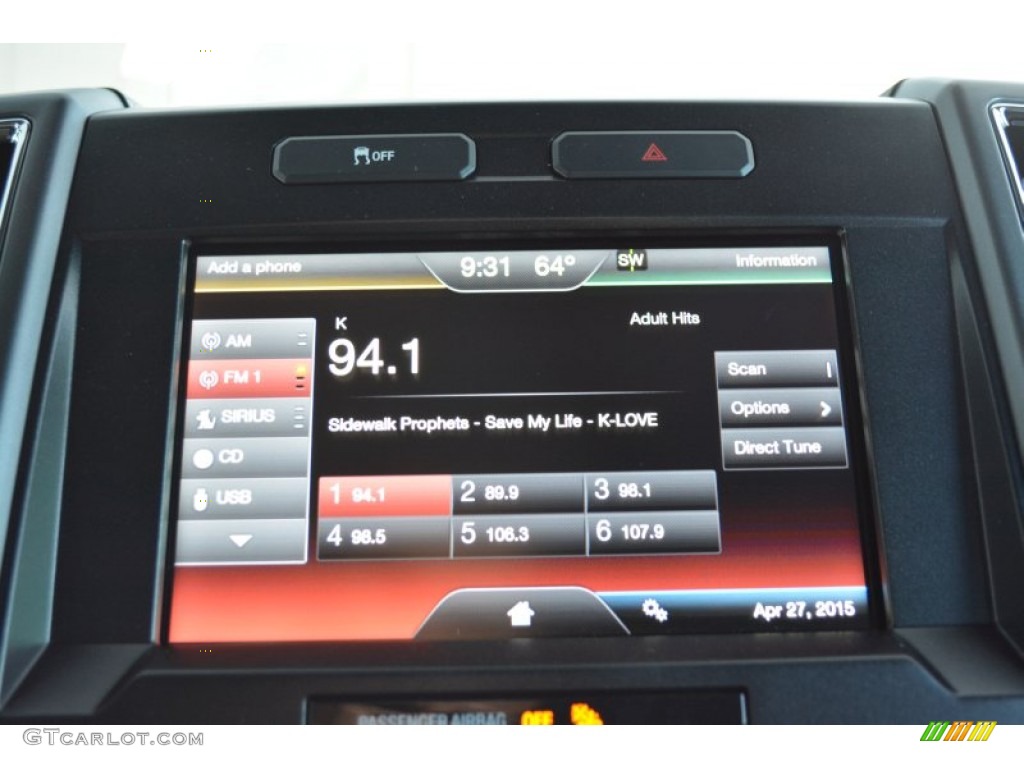 2015 F150 XLT SuperCrew - Tuxedo Black Metallic / Medium Earth Gray photo #13