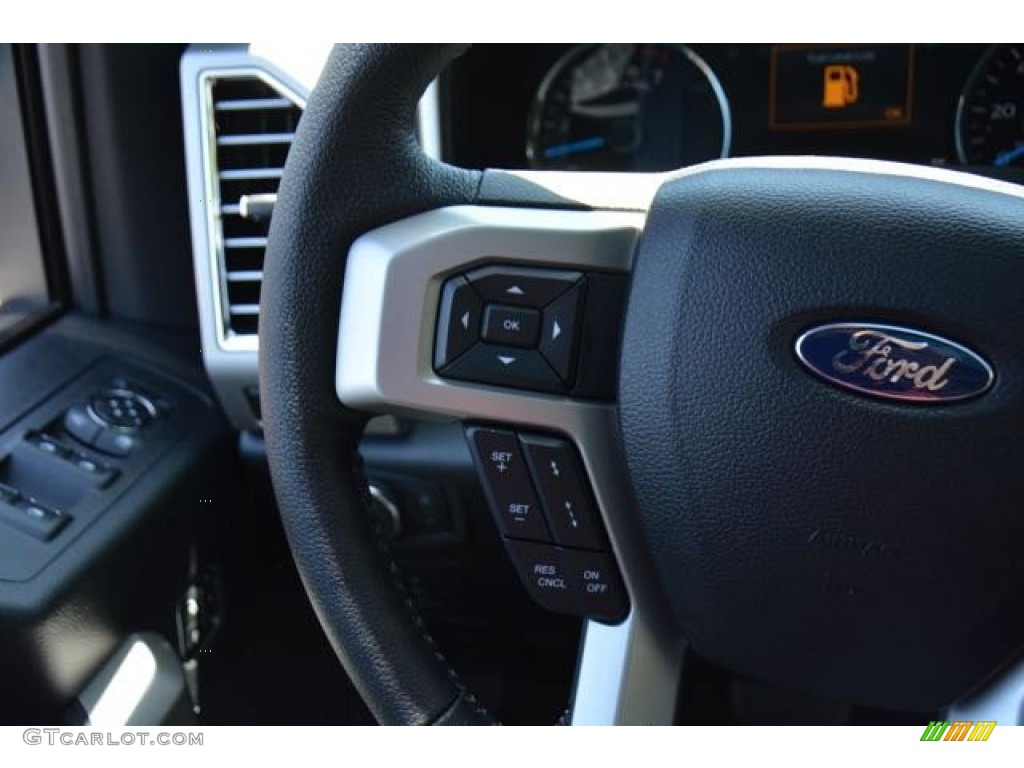 2015 F150 Lariat SuperCrew 4x4 - Oxford White / Black photo #23