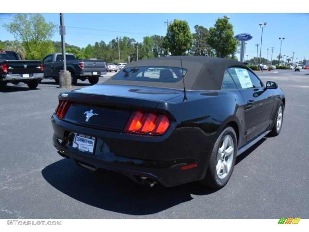 2015 Mustang V6 Convertible - Black / Ebony photo #5