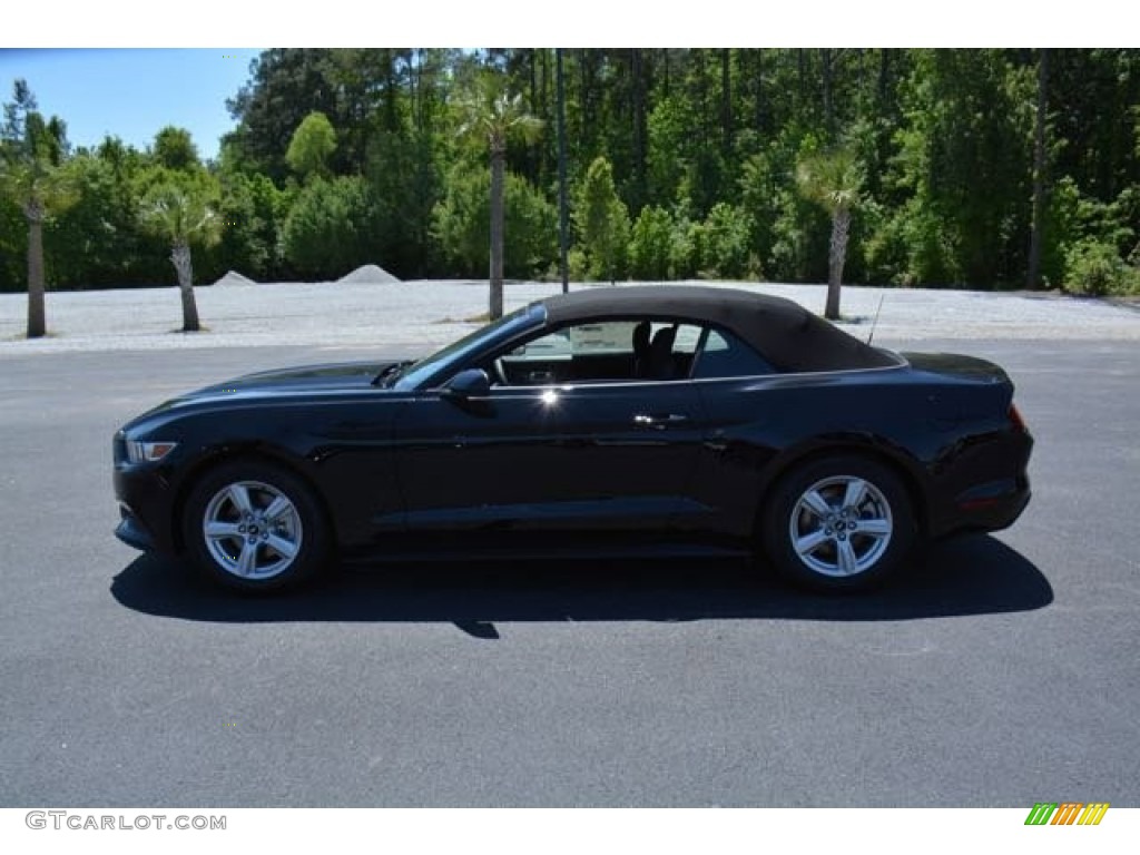 2015 Mustang V6 Convertible - Black / Ebony photo #8