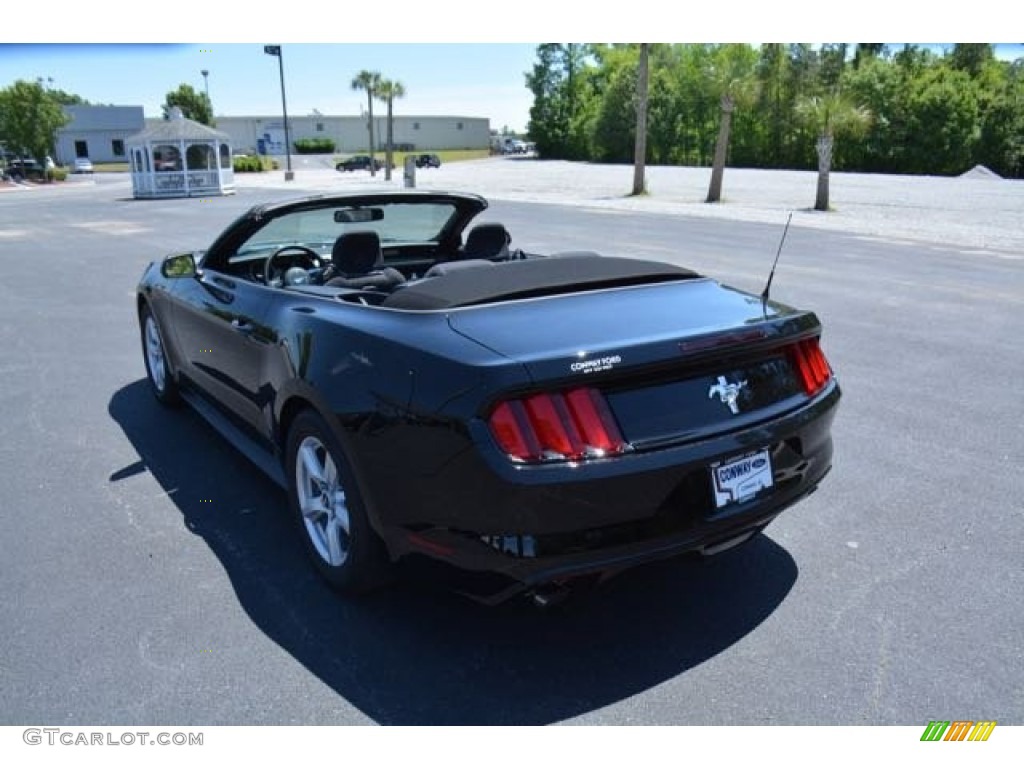 2015 Mustang V6 Convertible - Black / Ebony photo #14