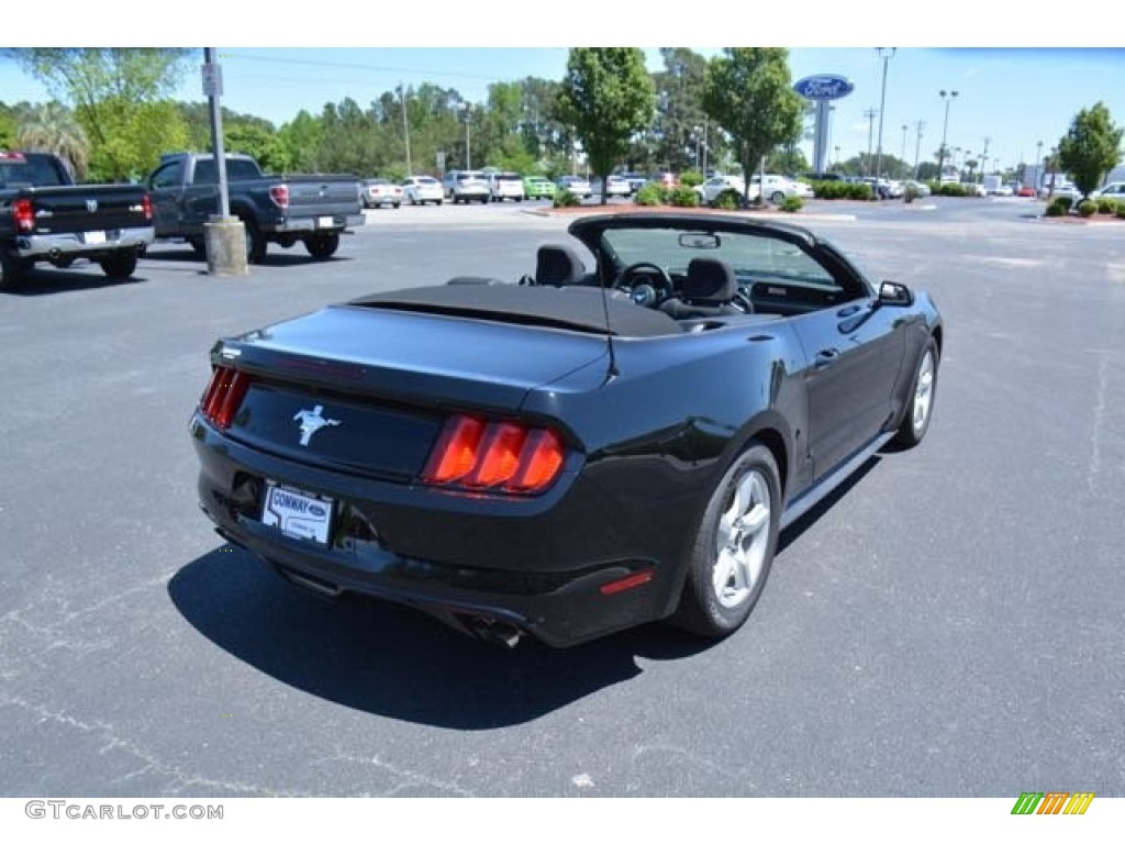 2015 Mustang V6 Convertible - Black / Ebony photo #15