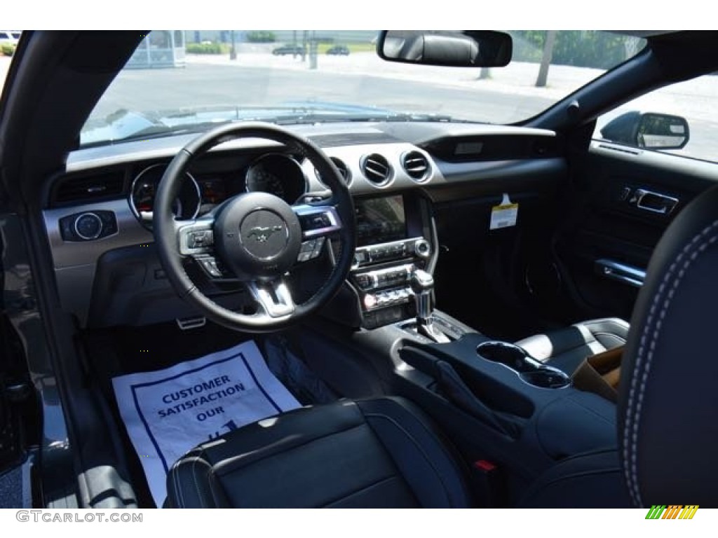 2015 Mustang GT Premium Coupe - Guard Metallic / Ebony photo #12