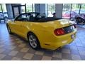 2015 Triple Yellow Tricoat Ford Mustang V6 Convertible  photo #7