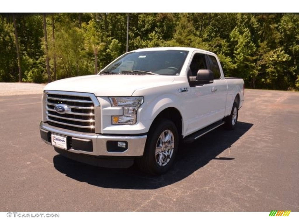 2015 F150 XLT SuperCab - Oxford White / Medium Earth Gray photo #1