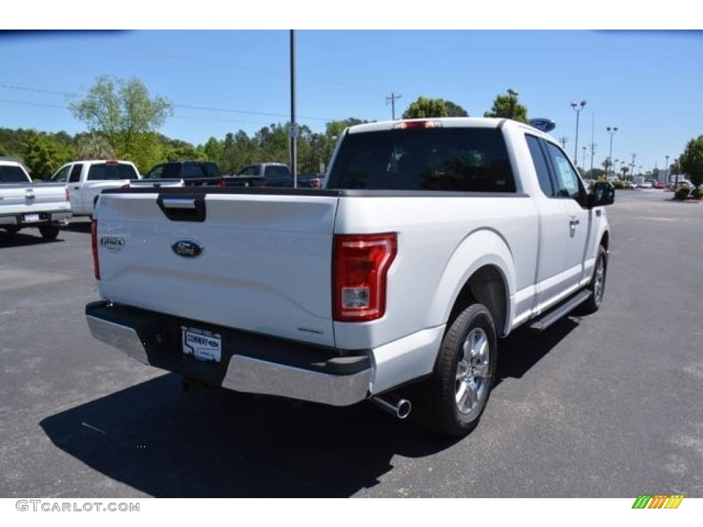 2015 F150 XLT SuperCab - Oxford White / Medium Earth Gray photo #5