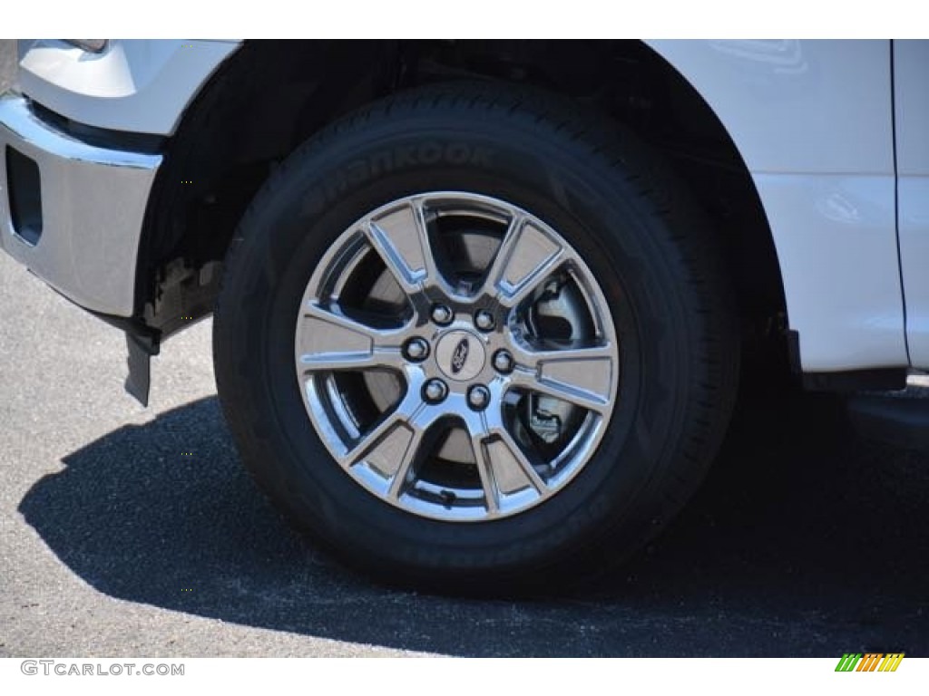 2015 F150 XLT SuperCab - Oxford White / Medium Earth Gray photo #9