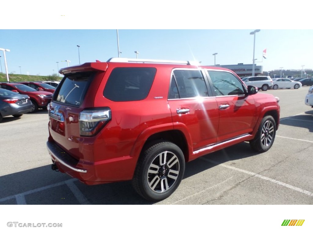 2015 4Runner Limited 4x4 - Barcelona Red Metallic / Black photo #7