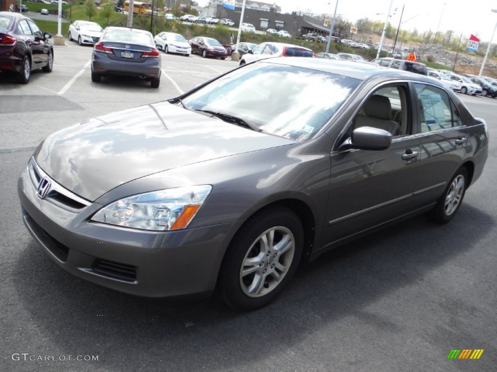 2007 Accord EX Sedan - Carbon Bronze Pearl / Ivory photo #5