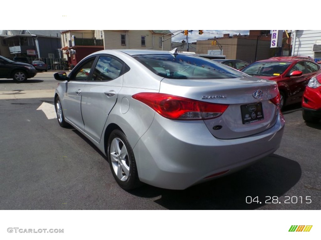 2011 Elantra GLS - Shimmering Silver Metallic / Gray photo #4