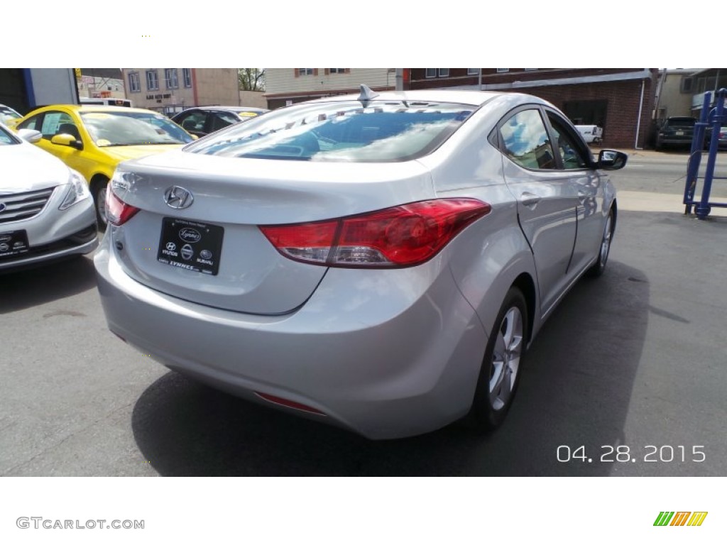 2011 Elantra GLS - Shimmering Silver Metallic / Gray photo #6