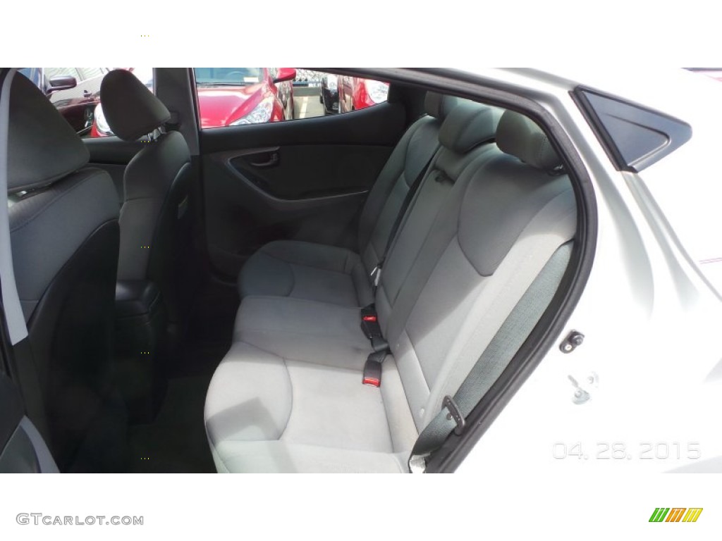 2011 Elantra GLS - Shimmering Silver Metallic / Gray photo #10