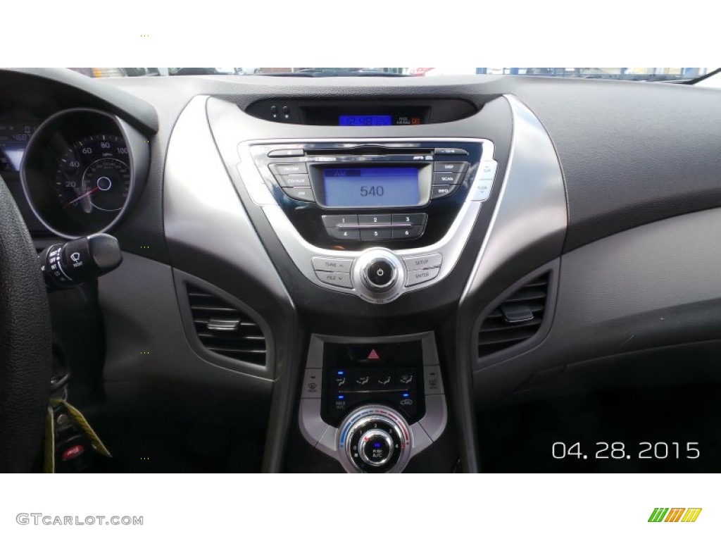2011 Elantra GLS - Shimmering Silver Metallic / Gray photo #12