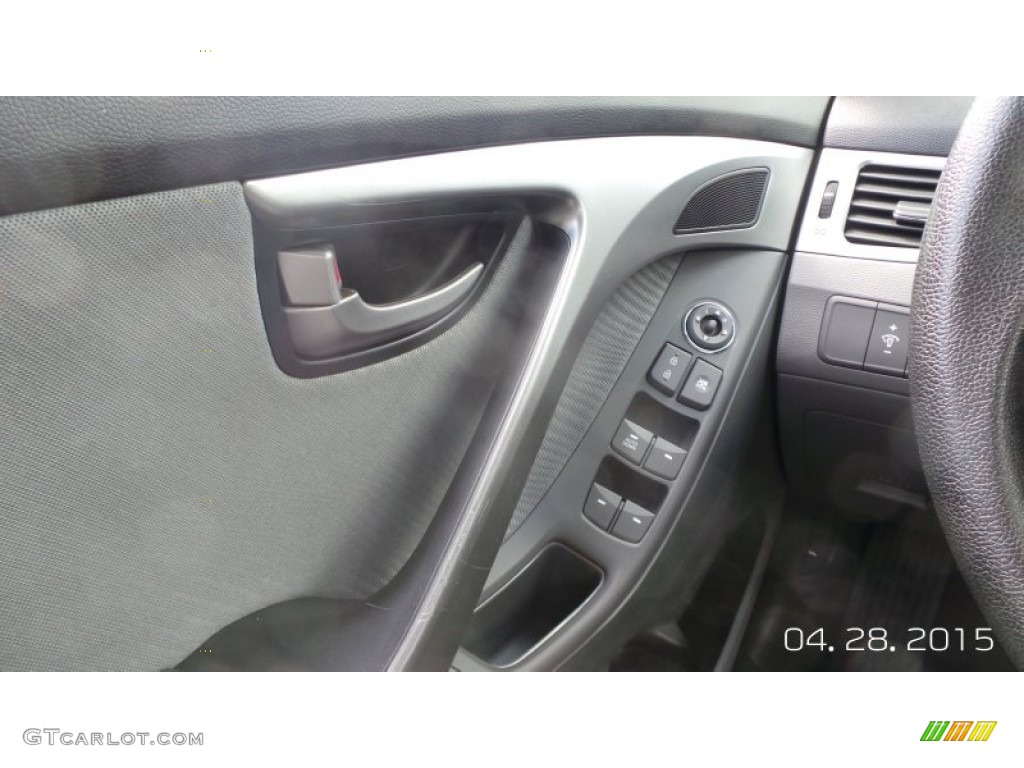 2011 Elantra GLS - Shimmering Silver Metallic / Gray photo #15