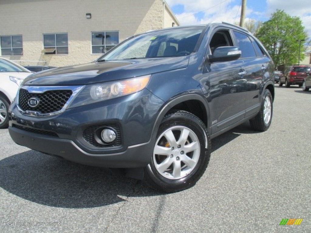 2011 Sorento LX AWD - Pacific Blue / Gray photo #2