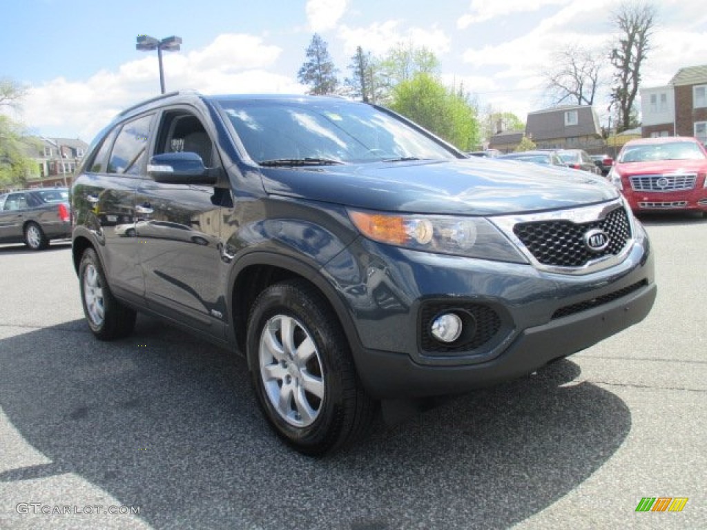 2011 Sorento LX AWD - Pacific Blue / Gray photo #9