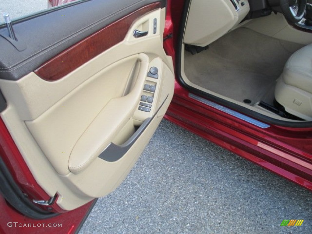 2012 CTS 4 3.0 AWD Sedan - Crystal Red Tintcoat / Cashmere/Cocoa photo #17