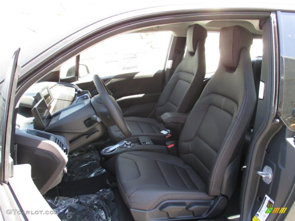 Tera Dalbergia Brown Full Natural Leather Interior 2015 BMW i3 with Range Extender Photo #103492262