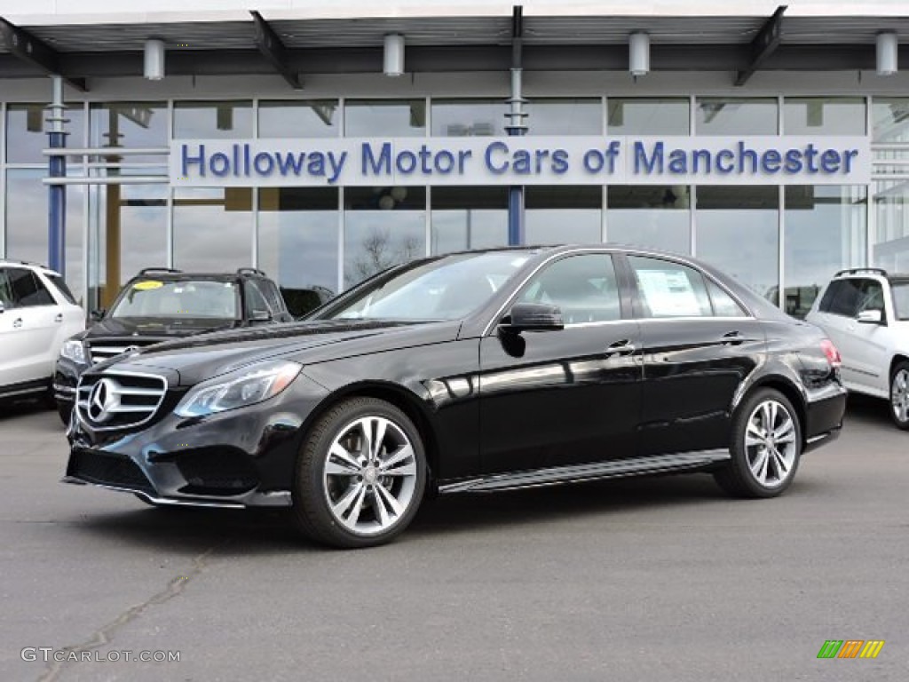 2016 E 350 4Matic Sedan - Black / Black photo #1