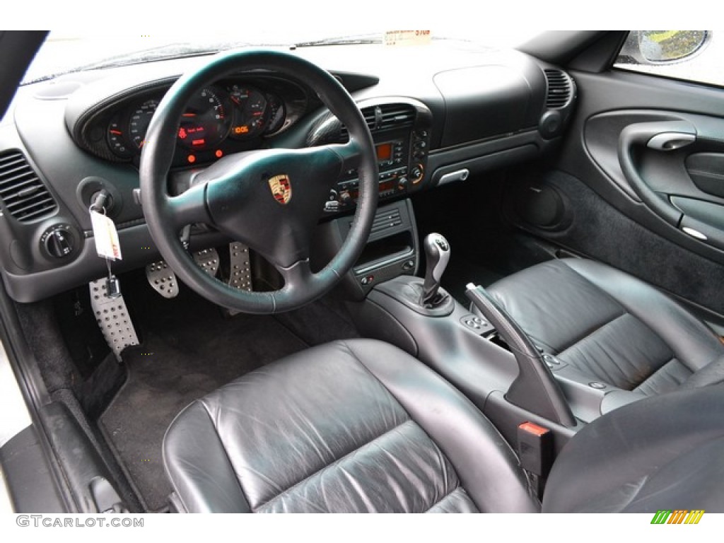 Black Interior 2004 Porsche 911 Carrera 4S Coupe Photo #103496549