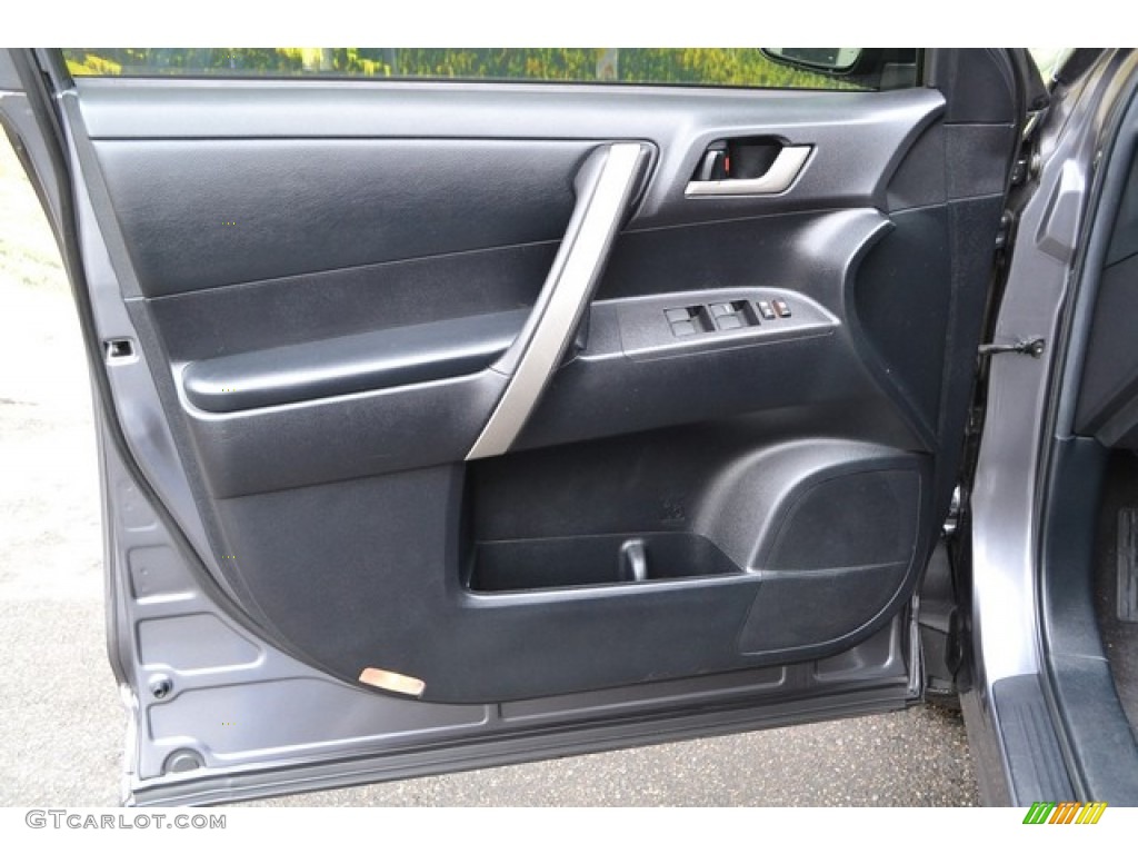 2011 Toyota Highlander SE 4WD Black Door Panel Photo #103497470