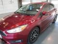 2015 Ruby Red Metallic Ford Focus SE Sedan  photo #3