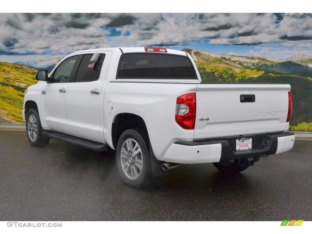 2015 Tundra Platinum CrewMax 4x4 - Super White / Black photo #3