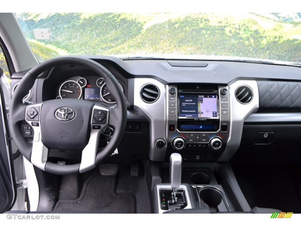 2015 Tundra Platinum CrewMax 4x4 - Super White / Black photo #6