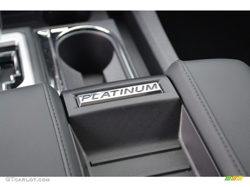 2015 Tundra Platinum CrewMax 4x4 - Super White / Black photo #8