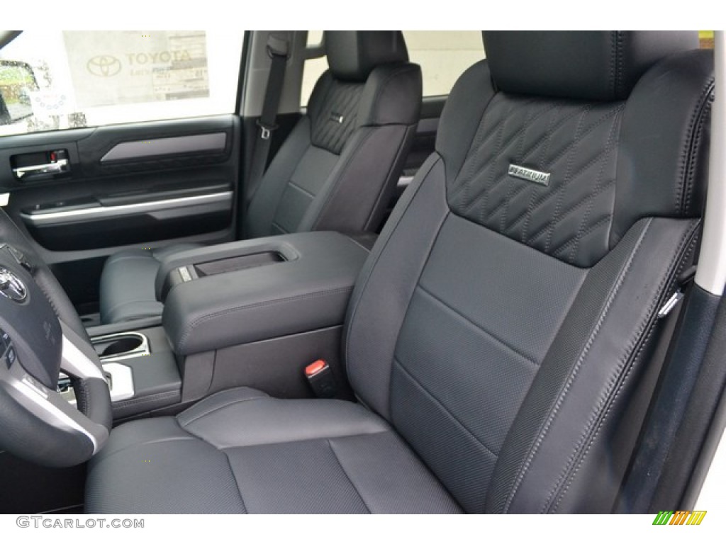 2015 Tundra Platinum CrewMax 4x4 - Super White / Black photo #9