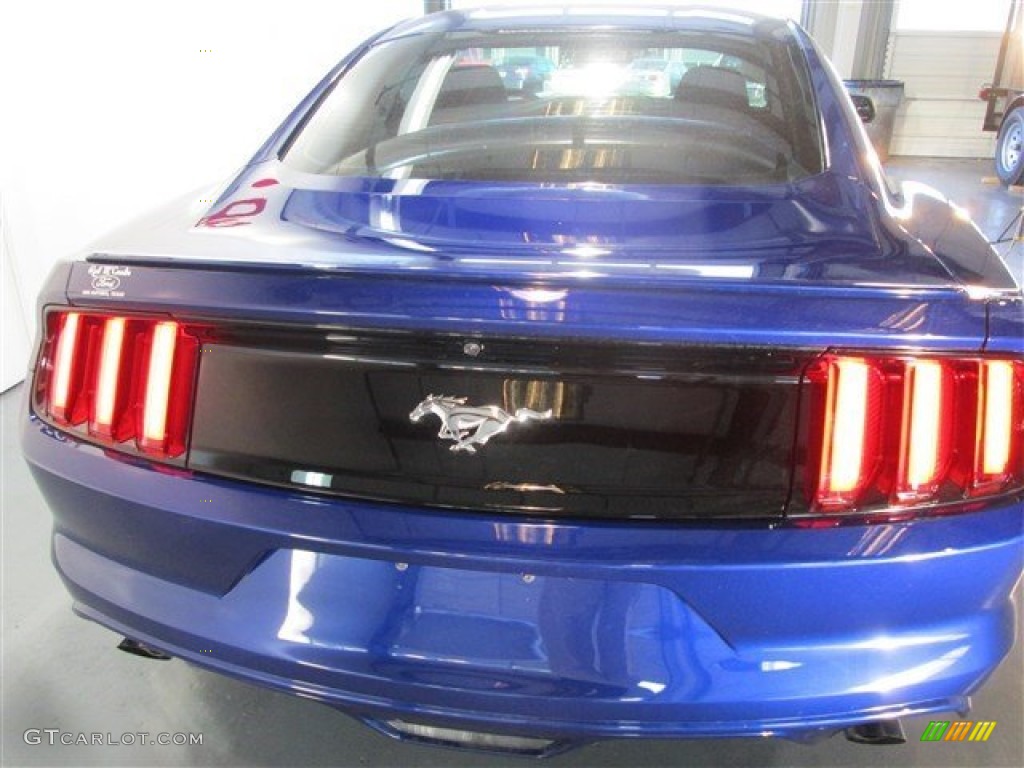 2015 Mustang EcoBoost Coupe - Deep Impact Blue Metallic / Ebony photo #5