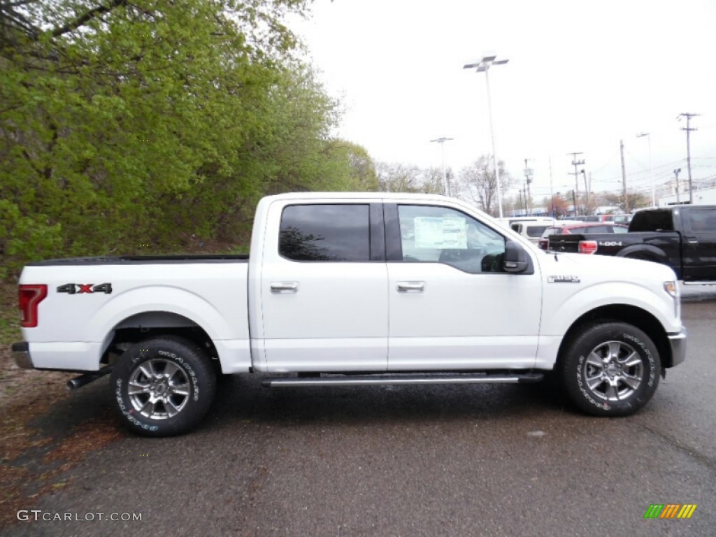 2015 F150 XLT SuperCrew 4x4 - Oxford White / Medium Earth Gray photo #1