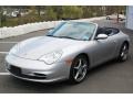 Arctic Silver Metallic 2002 Porsche 911 Carrera Cabriolet Exterior