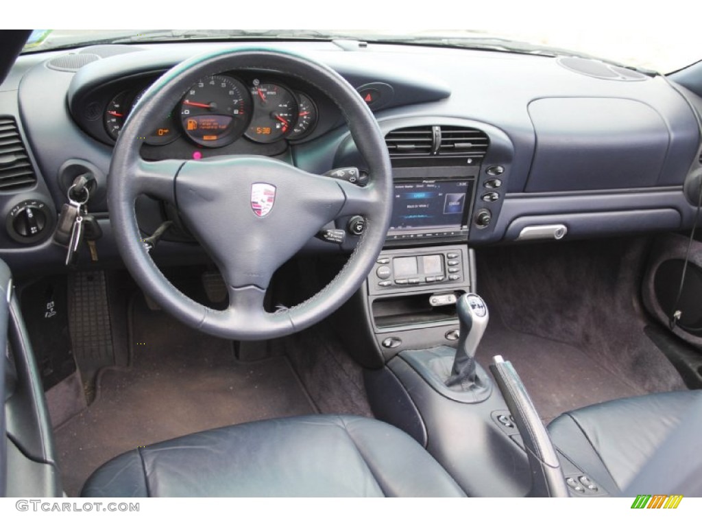 2002 Porsche 911 Carrera Cabriolet Metropol Blue Dashboard Photo #103503419