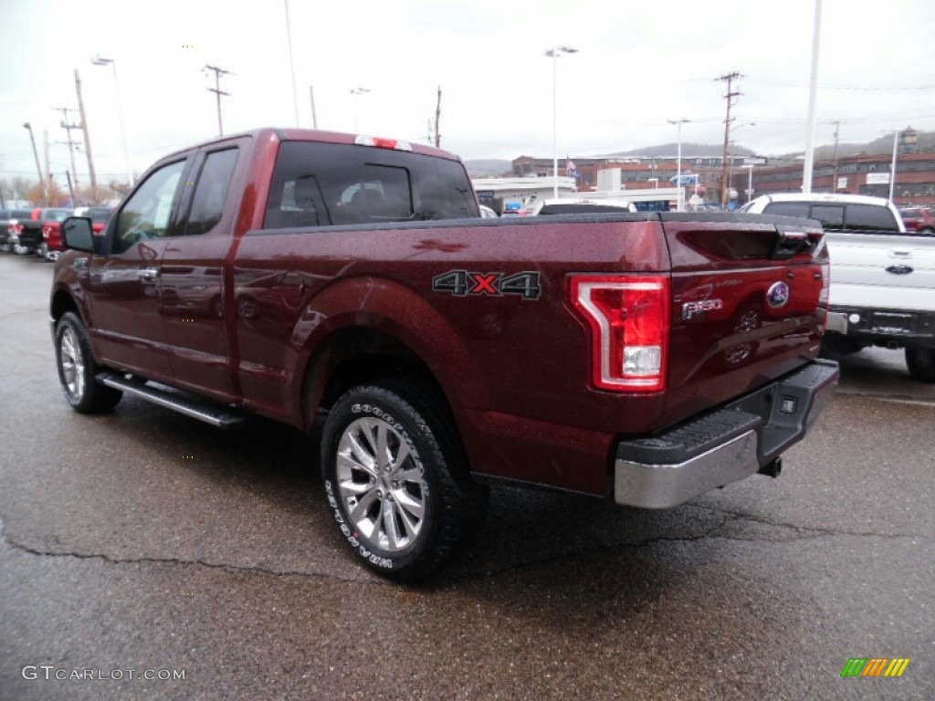 2015 F150 XLT SuperCab 4x4 - Bronze Fire Metallic / Medium Light Camel photo #6