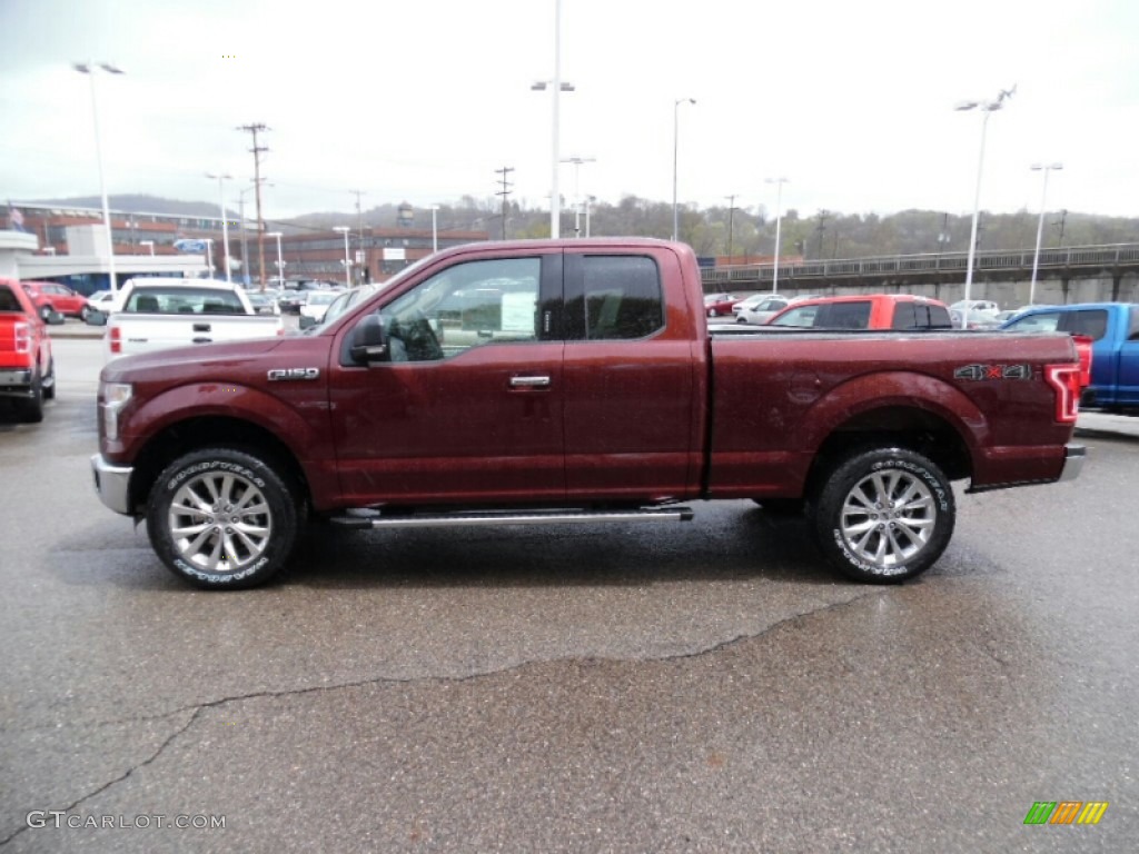 2015 F150 XLT SuperCab 4x4 - Bronze Fire Metallic / Medium Light Camel photo #7